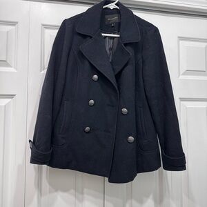 Banana Republic Navy Blue Peacoat